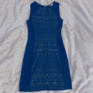 H&M tribal black mini dress